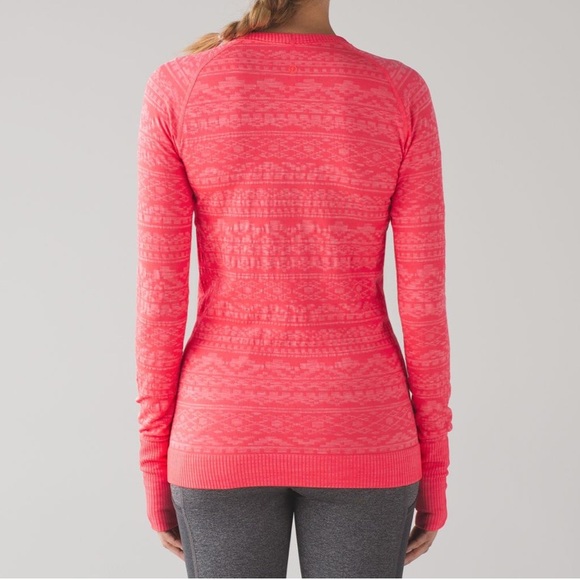Lululemon Rest Less Pullover Heathered Electric Coral S - Picture 2 of 9